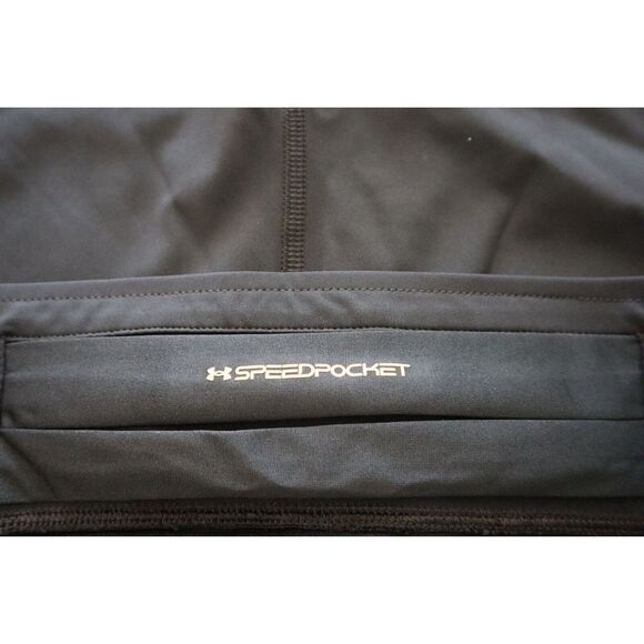 Under Armour 1373218 001 Men's Sz Large Black UA Speedpocket Half Tights Shorts - Picture 5 of 14